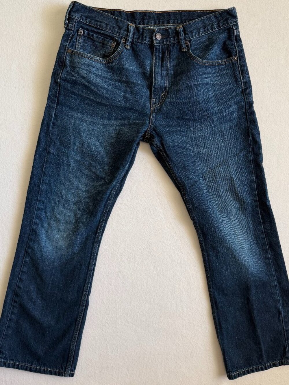 Levi's 527 Jeans Mens 34x30 Blue Dark Wash Low Bootcut Cowboy Western Country